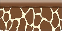 Giraffe Print Checkbook Cover Accessories