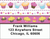 Colorful Cupcakes Address Labels Accessories