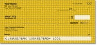 Yellow Houndstooth Personal Checks