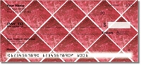 Red Marble Tile Personal Checks