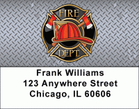 Firefighter Badges labels