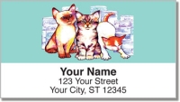 Wat Cat Address Labels Accessories