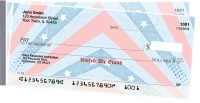 Red, White and Blue Side Tear Personal Checks