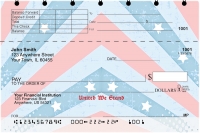 Red, White and Blue Top Stub Personal Checks