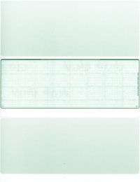 Green Safety Blank Stock for Computer Voucher Checks Middle Style