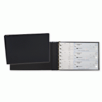 3-On-A-Page Black Board 7 Ring Binder Accessories