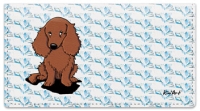 Longhaired Dachshund Checkbook Cover Accessories
