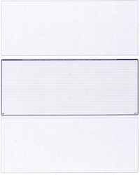 Blue Lines Blank Middle Laser Checks